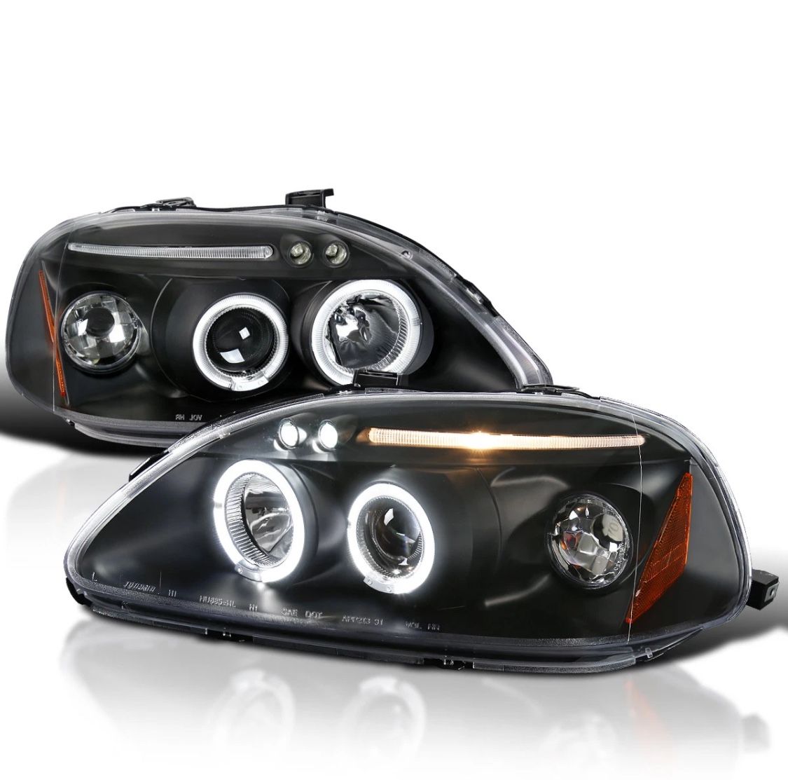 96-00 Honda Civic Headlights