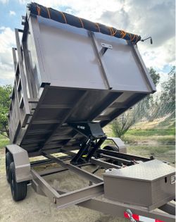 👻Brand New 12ft Long SCISSOR LIFT Hydraulic Dump Trailer with Accessories 👍🏻