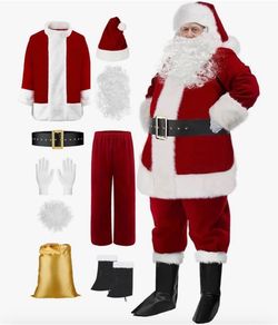 Christmas Santa Claus Costume Deluxe XXL BRAND NEW