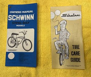 Original 1975 Schwinn Stingray Tornado Owners Manual