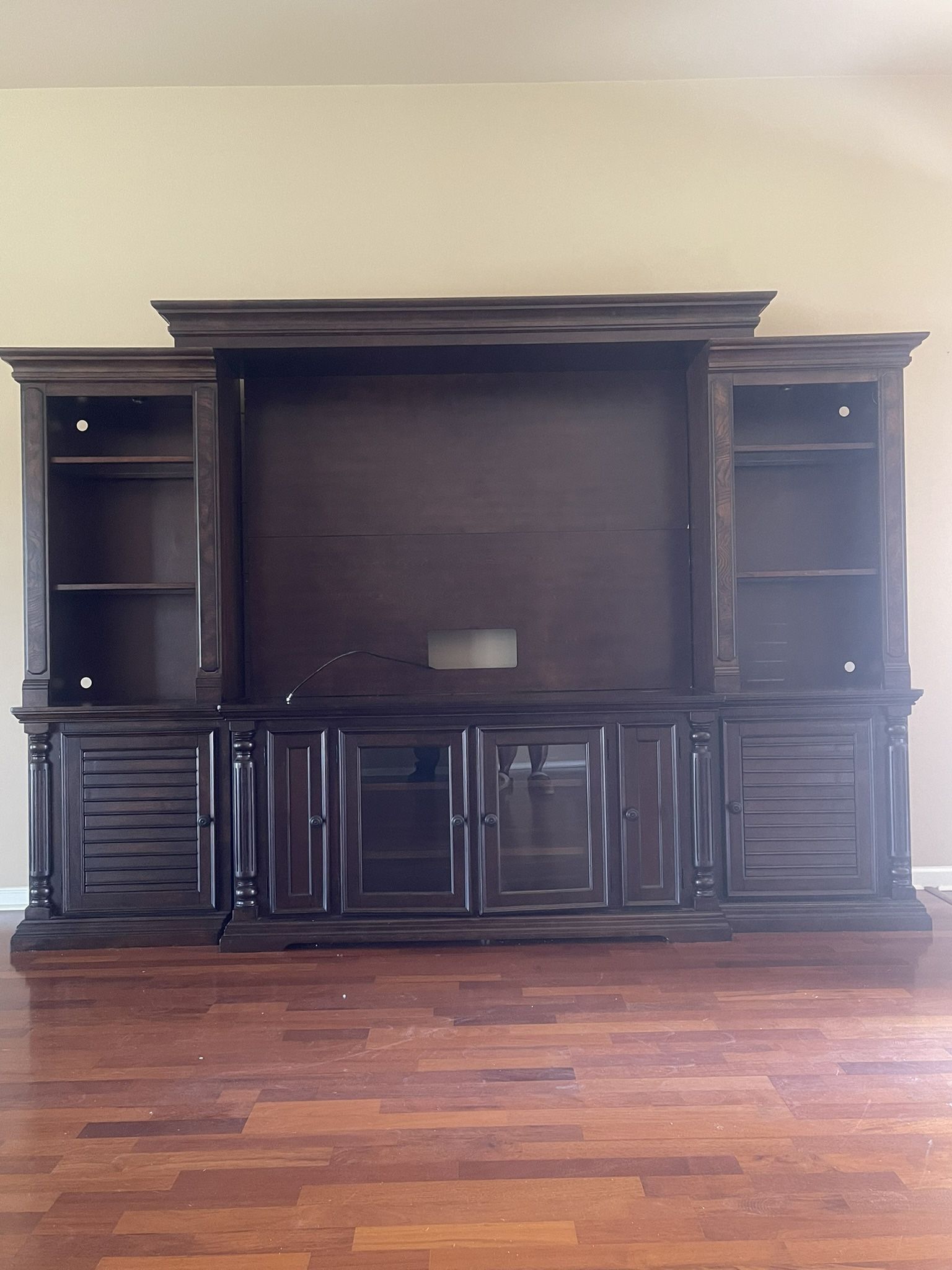 Cherry Wood Entertainment Center