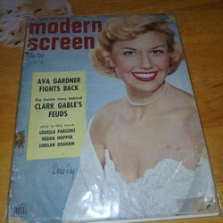 Vintage May 1952 Modern Screen Magazine, Ava Gardner, Clark Gable, Doris Day