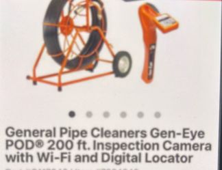 General pipe cleaners gen- eye pod 200 ft. Inspection camera with WiFi and digital locator