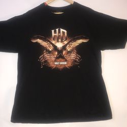 Harley Davidson Military Sales T-Shirt Over Seas Tour 2010 Size XL Preowned