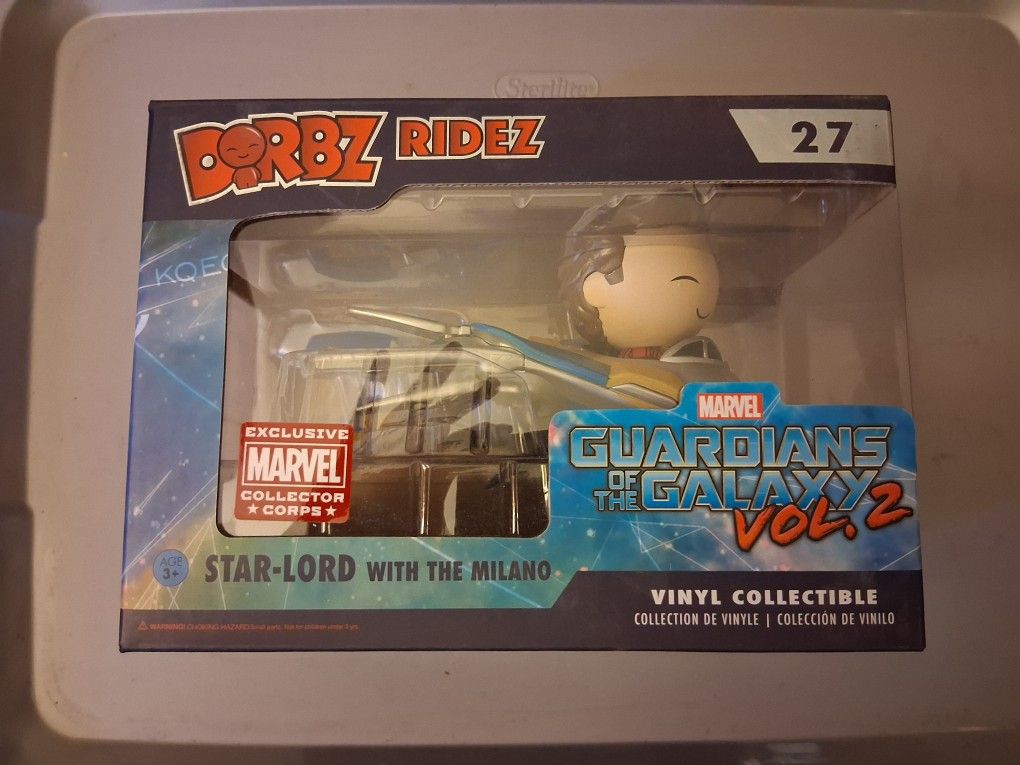 Funko Dorbz Ridez The Guardians Of The Galaxy Star Lord And The Milano - Collector Corps Exclusive 
