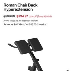 Roman Chair Back Hyperextension