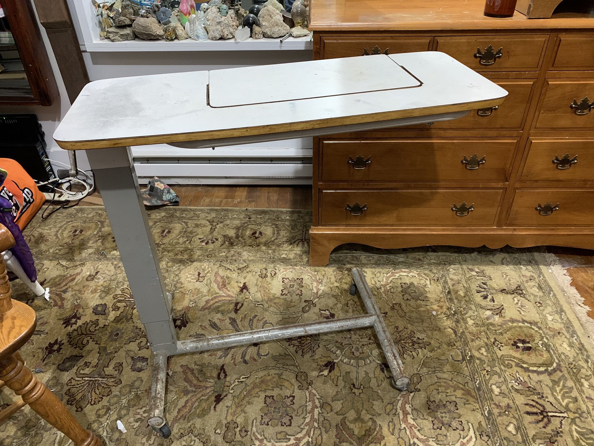 Antique Medical Table With Pop Up Vanity 