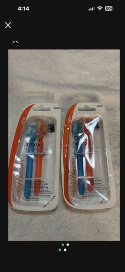 CA. NEW IN PACKAGE SALLY HANSON GET IN SHAPE BROW SHAPERS BRUSH & COMB. 2,2PACKS 