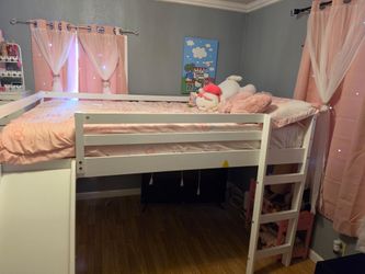 Loft bed frame full