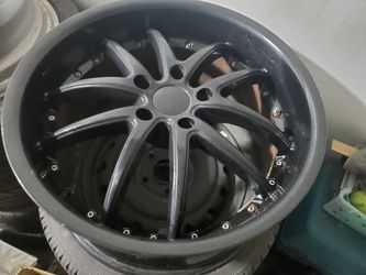 Custom Staggered Deepdish 19x10 And 18x8.5 Wheels 