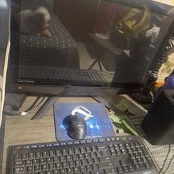 Computer With Mouse N Keyboard 