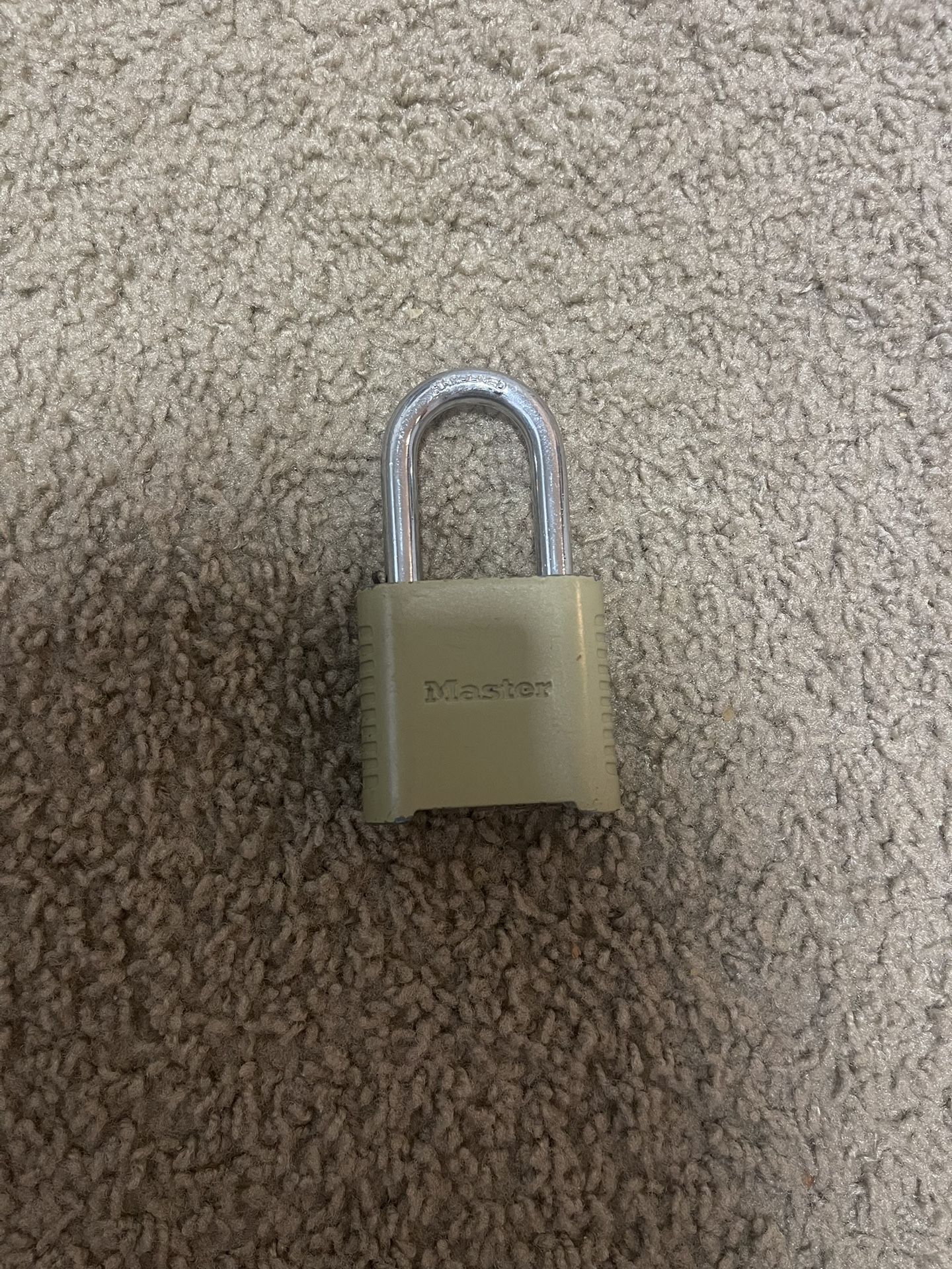 For sale Master Lock 875D Heavy Duty Outdoor Combination Lock, 2 in. Wide, Brass Finish
