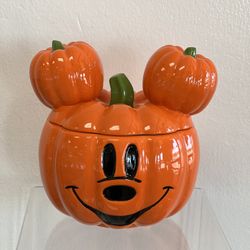 Mickey Pumpkin Candy Jar