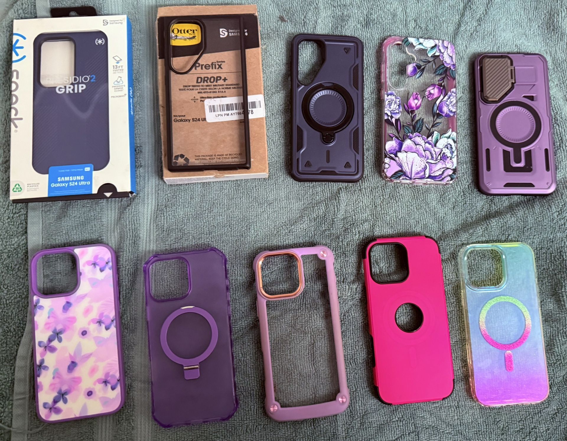 Samsung Galaxy S24 Ultra cases, S24 FE Cases, And iPhone 16 Pro Max Cases