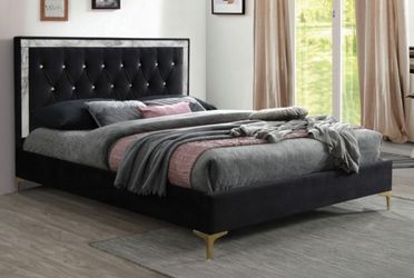 Brand New Black Eastern King Platform Bed Frame