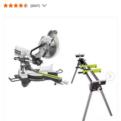 Ryobi Sliding Compound Miter Saw And Stand