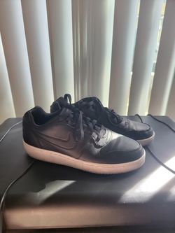 Nike Women's Ebernon Low Casual Shoes Black White - AQ1779-001 Sz 8