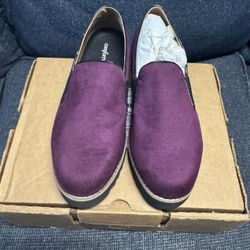  Comfortview Women's The Taren Slip On Flat - Dark Berry