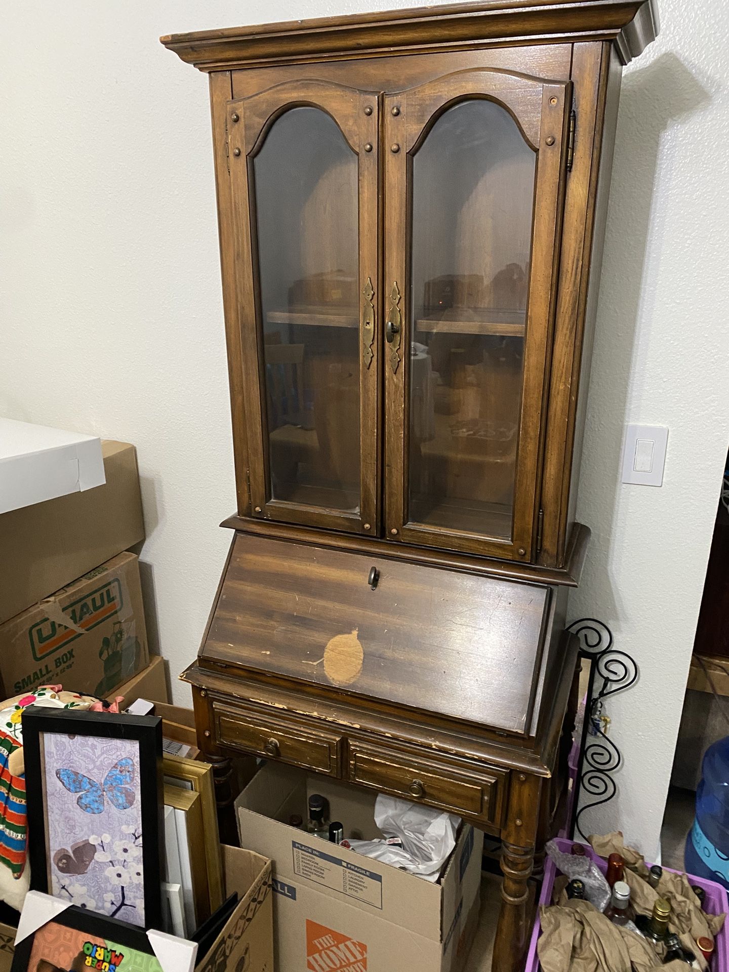 Antique Cabinet Hutch