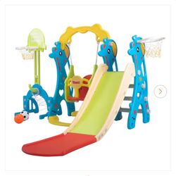 5in1 Toddler Swing, Slide, Playset 