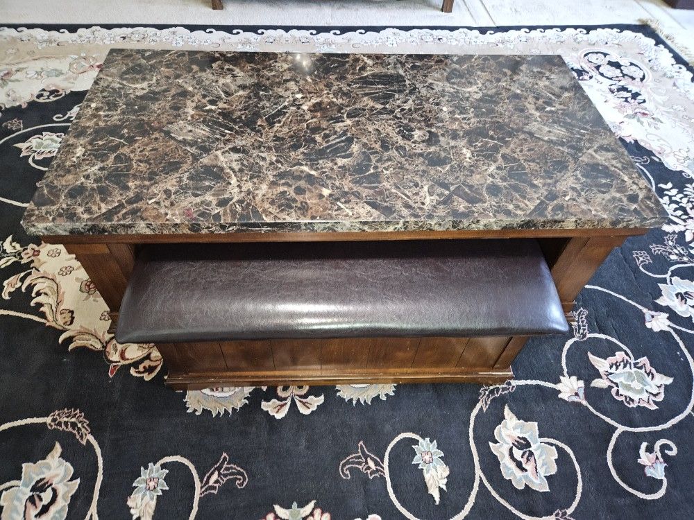 Center Table With Ottoman 