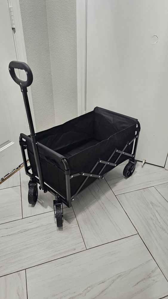 New Foldable Collapsible Wagon Cart 360lbs Capacity