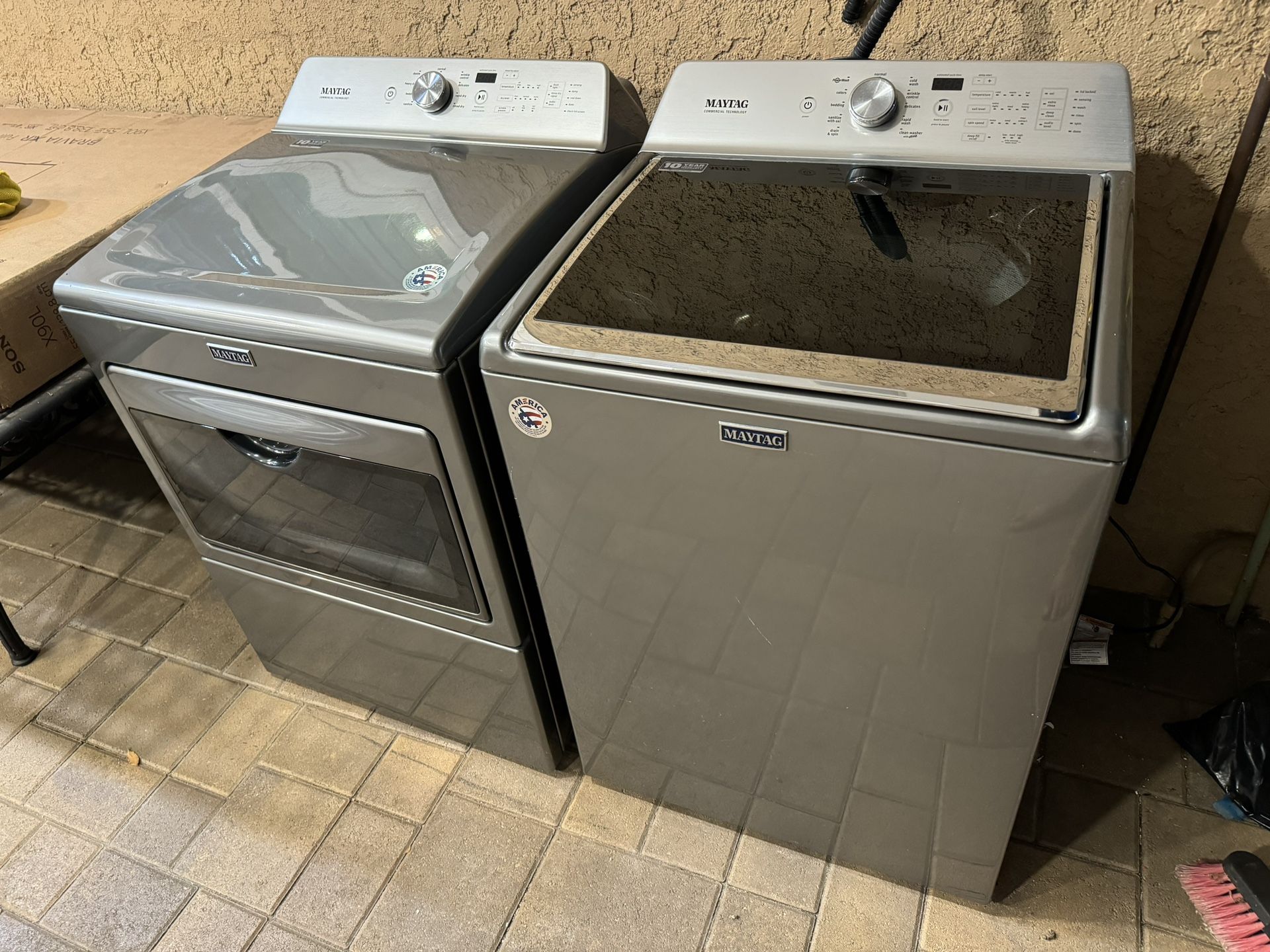 MAYTAG WASHER DRYER SET Excellent Condition Maytag MVWB765FC3 And MGDB765FC0