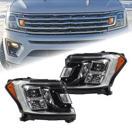 New Pair Of Halogen Headlights For 2018-2021 Ford Expedition XLT/Limited