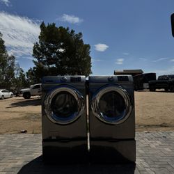 Samsung Washer And Gas Dryer Set W/pedestal