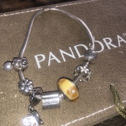 Pandora Bracelet With Charms 