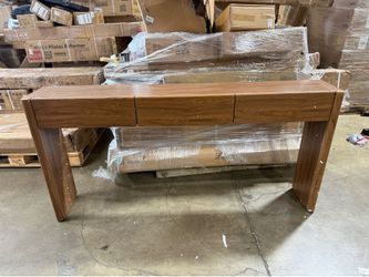 70.9" Console Table, Wooden Sofa Entryway Table with 3 Drawers