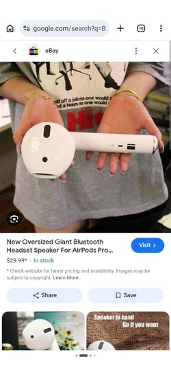 Giant Bluetooth headset speaker I rocker brand new