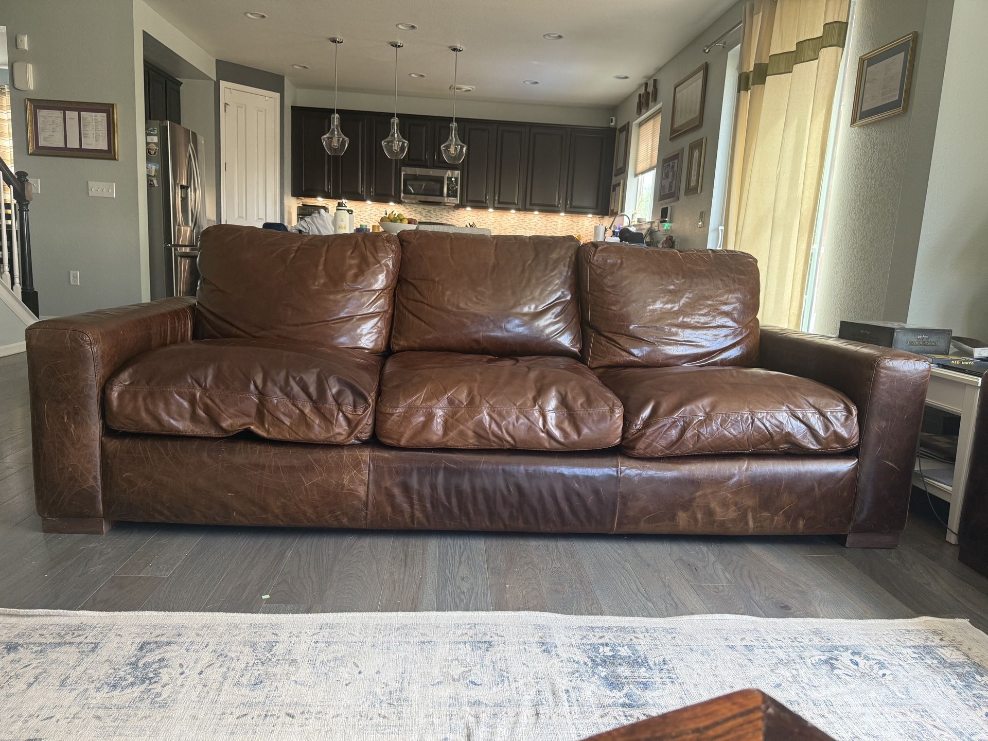 Leather Sofa Brown
