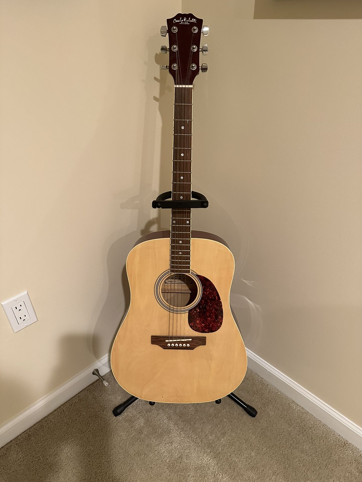 Basic Acoustic Guitar And Stand