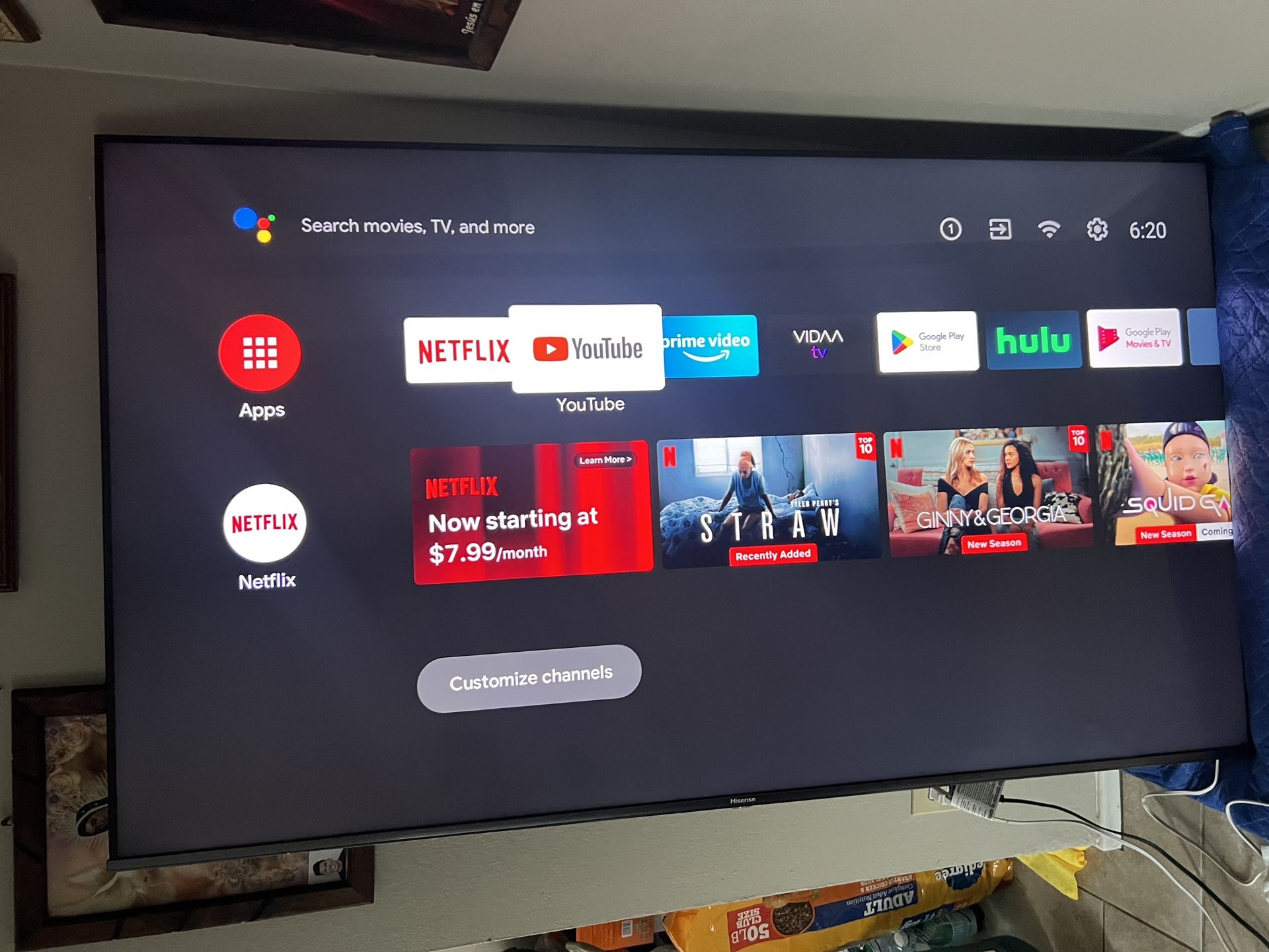 75 Inch 4K Hisense Smart TV