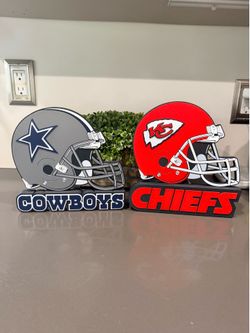 NFL team helmets
