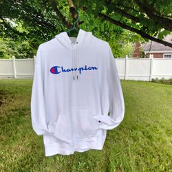 Champion Hoodie White Size XL