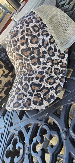 Lady's Hats Cheetah Leopard Sunflower