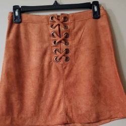 Women's Faux Suede Mini Pencil Skirt 