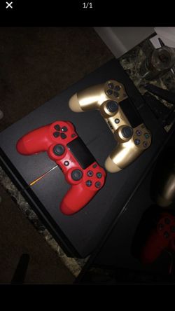 Play station 4. For sale with two controllers barely used in good condition