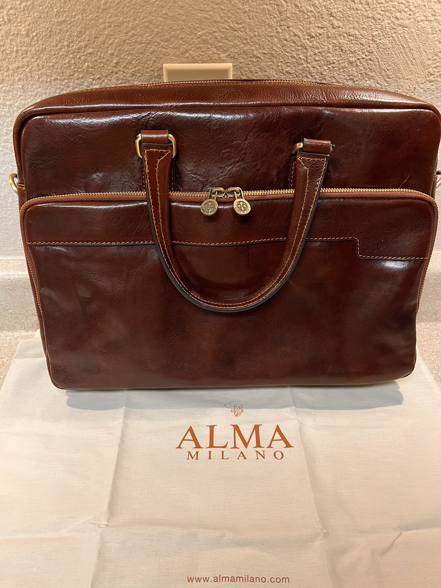 Leather Briefcase, Laptop Bag