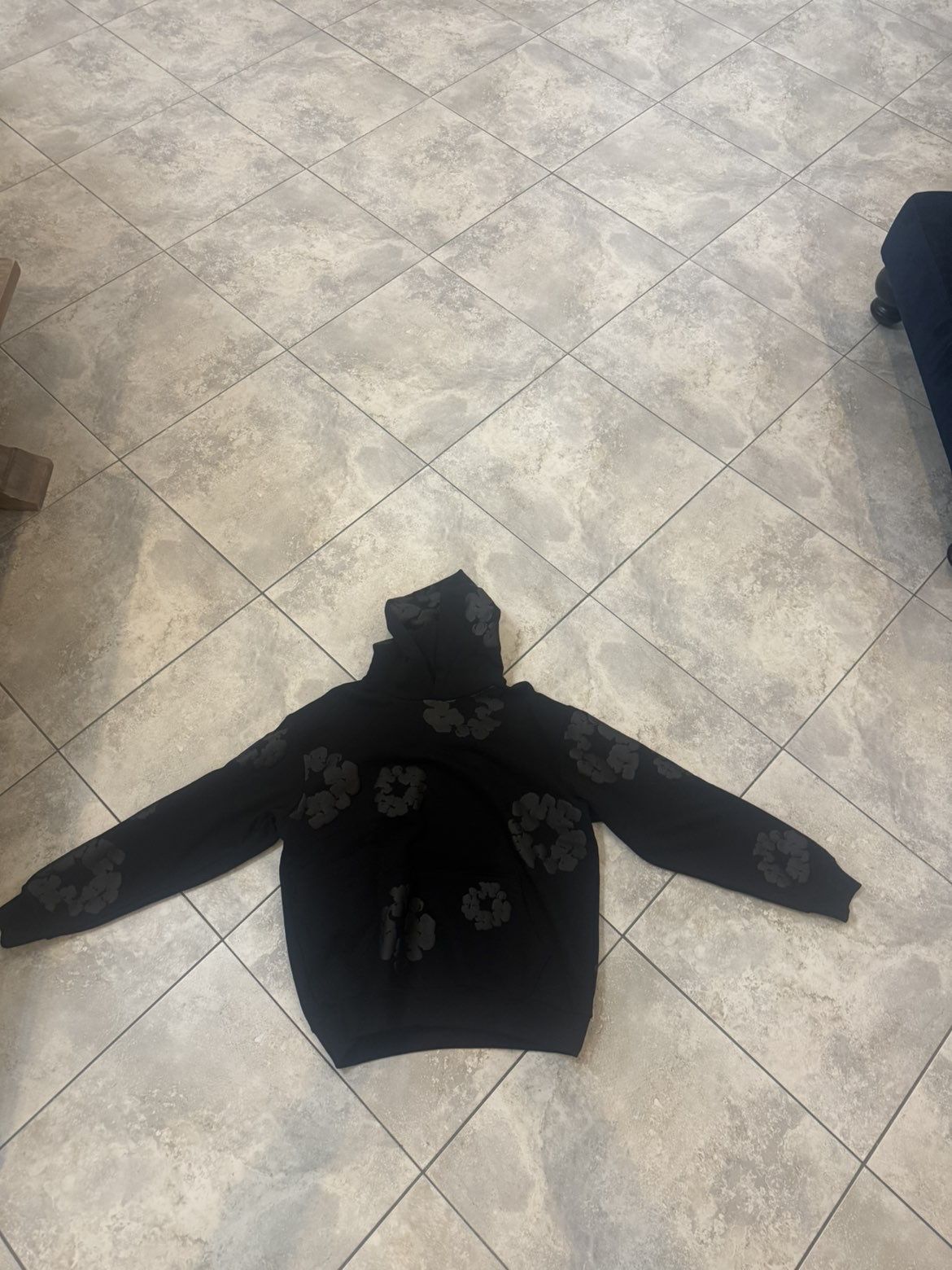 Denim Tears Black Monochrome Hoodie & Sweatpants