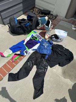 Dirt Bike Motorcycle Gear And Gear Bag