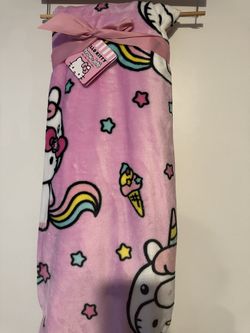 Unicorn Hello Kitty Blanket