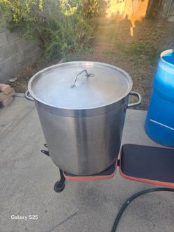 Gigantic steel pot