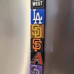 NL West MLB Team Magnets – Perfect for Fridge or Whiteboard ⚾