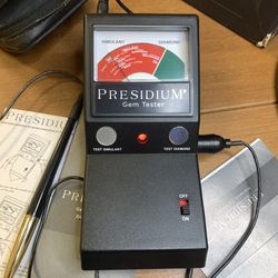 Presidium Gem Tester w/ Probe, Case & Box - Damaged