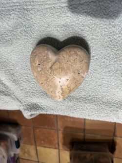 Cherry Blossom, Agate Heart Shaped Stone
