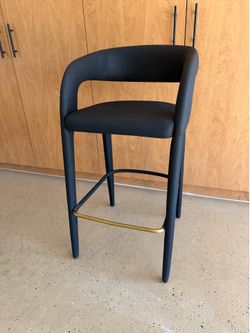 Restoration Hardware Nicola Leather Bar Stool