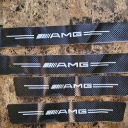 Car Door Sill Protector For Mercedes Benz, AMG Logo